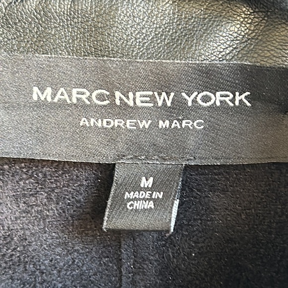 Marc New York black vegan leather super soft shirt jacket, size M - Picture 8 of 10
